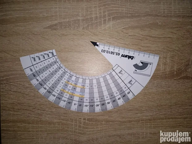 Sablon ugaoni za korpus Blum - okov za namestaj