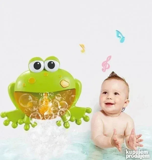 NOVO! Penušava žaba za kupamke, muzička igračka za bebe