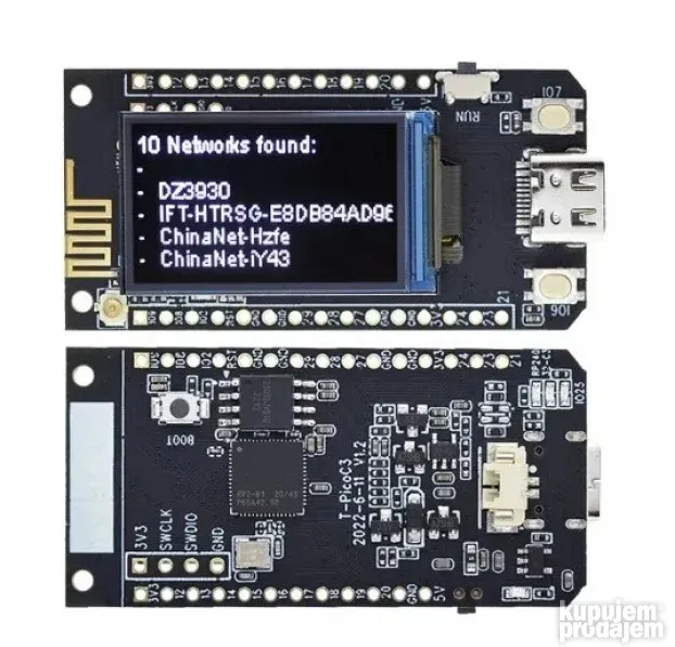 T-PicoC3 ESP32-C3 RP2040 1.14 Inch ST7789 Display za Arduino ...