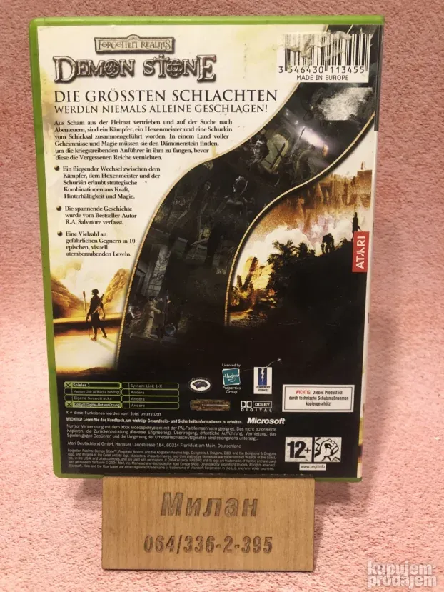 Forgoten Realms Demon Stone igra za Xbox Classic+GARANCIJA
