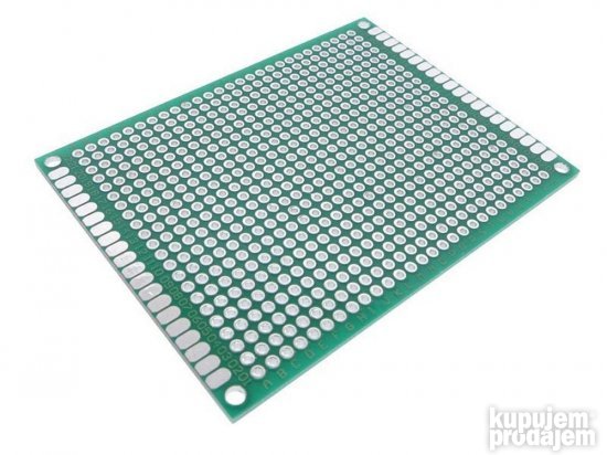 PCB raster pločica (dvostrani vitroplast) 60 x 80mm - KupujemProdajem