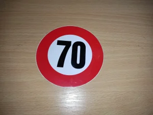 Nalepnica ogranicenja brzine 70