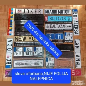 Tablice i ramovi ukrasni