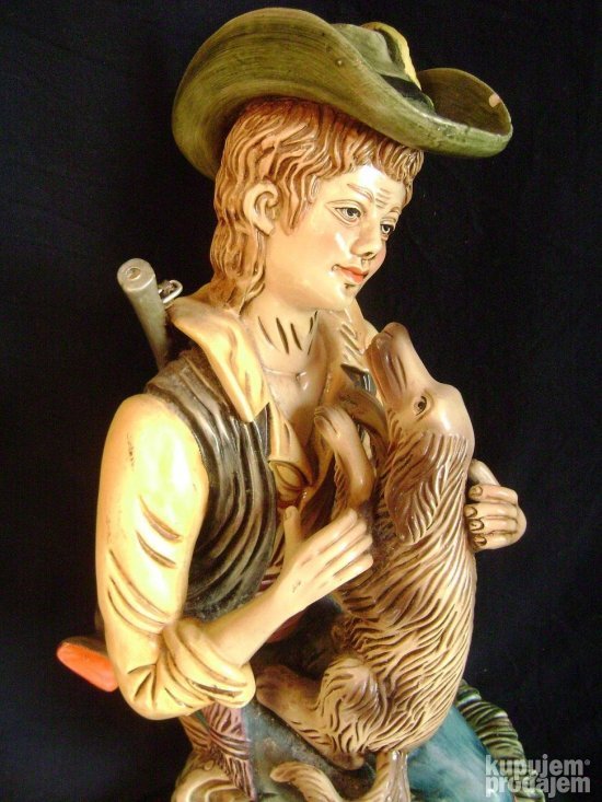 Skulptura Lovac i pas