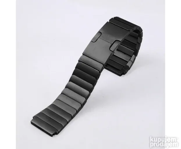 crna eksluziv metalna narukvica 22mm za huawei gt