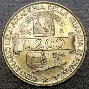200 Lira 1996 Italija
