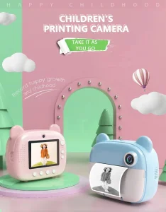 Dečija print kamera foto-aparat sa štampačem +SD kartica 32G