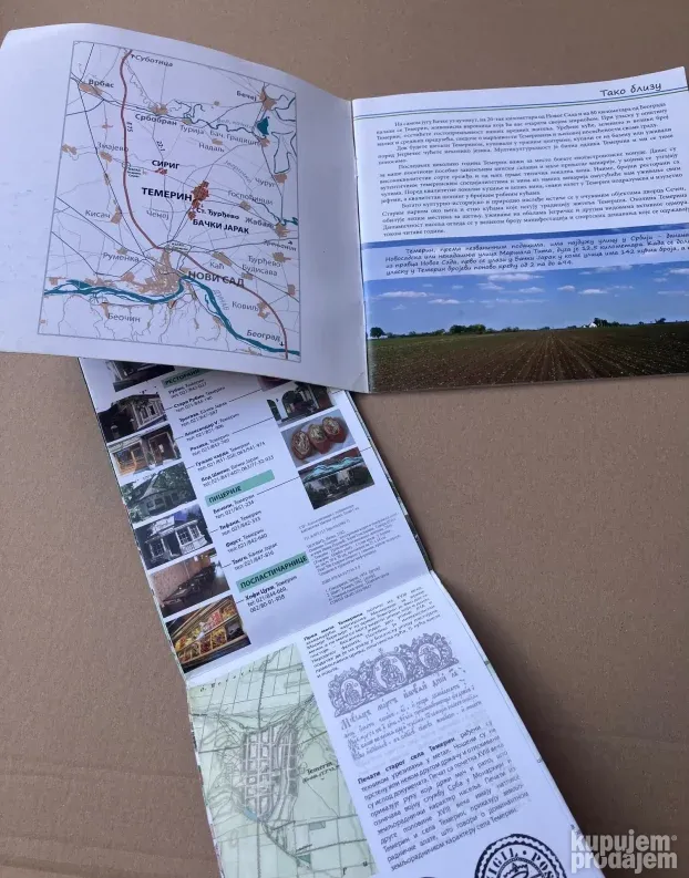 TEMERIN - brošura, liflet i mapa, novo