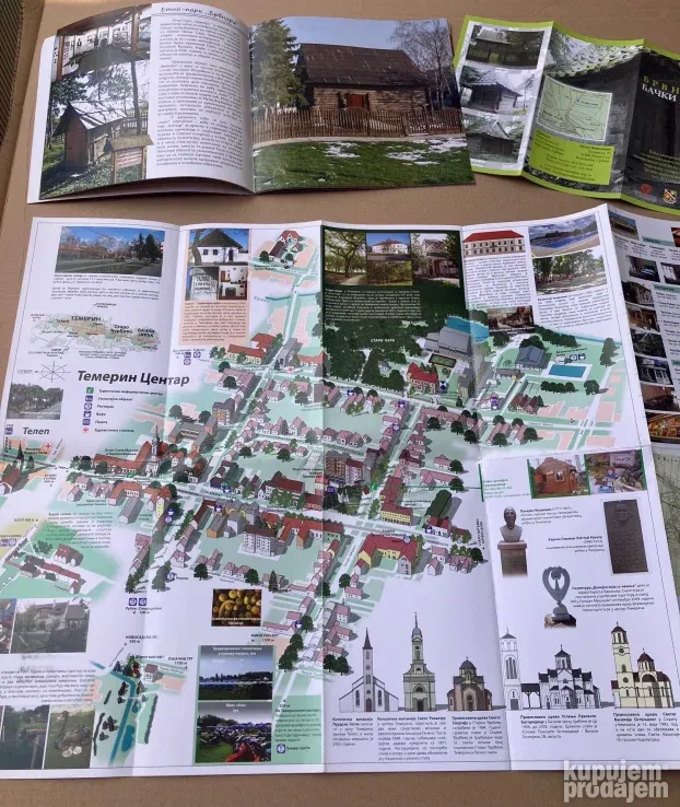 TEMERIN - brošura, liflet i mapa, novo