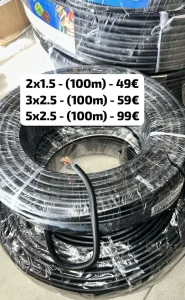 Kablovi licnasti 2x1.5 3x2.5 5x2.5