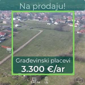 Građevinski placevi na Ubu