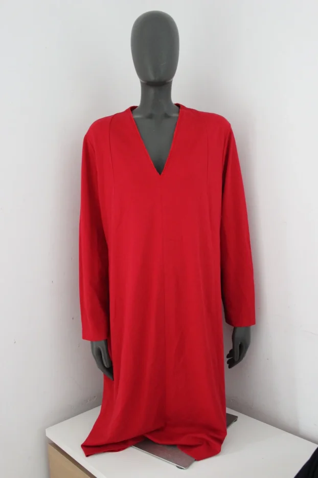 Escada L/46 original haljina crvena dug rukav