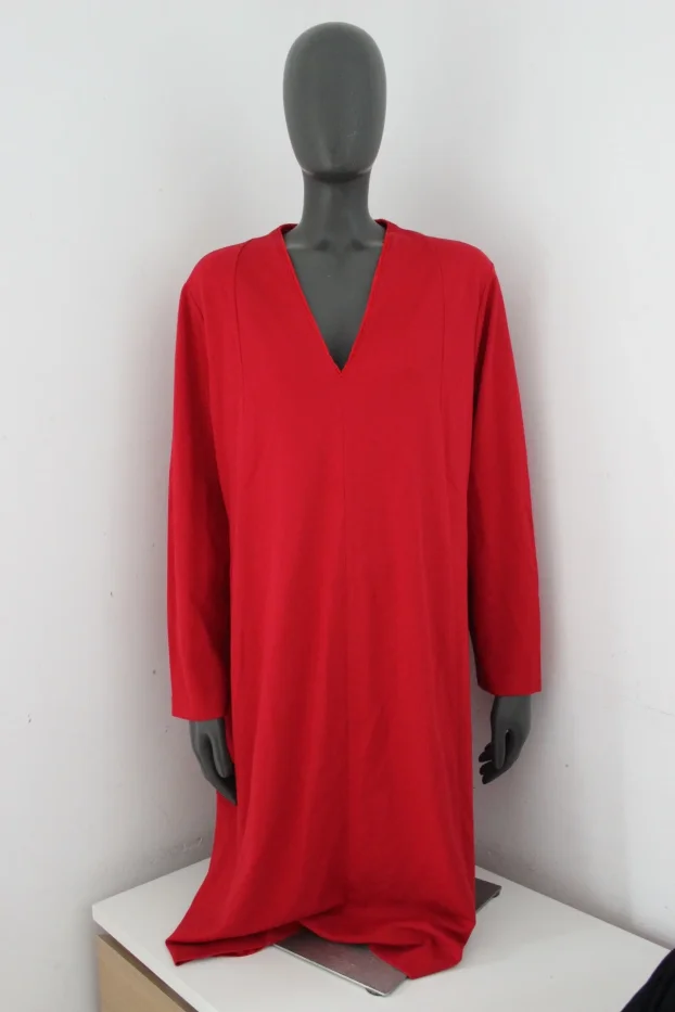 Escada L/46 original haljina crvena dug rukav