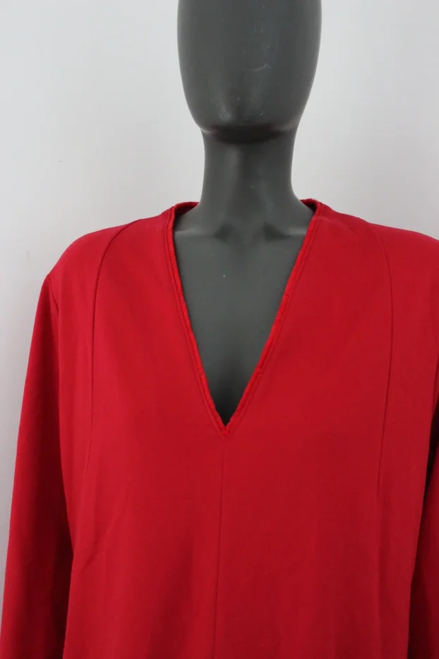 Escada L/46 original haljina crvena dug rukav