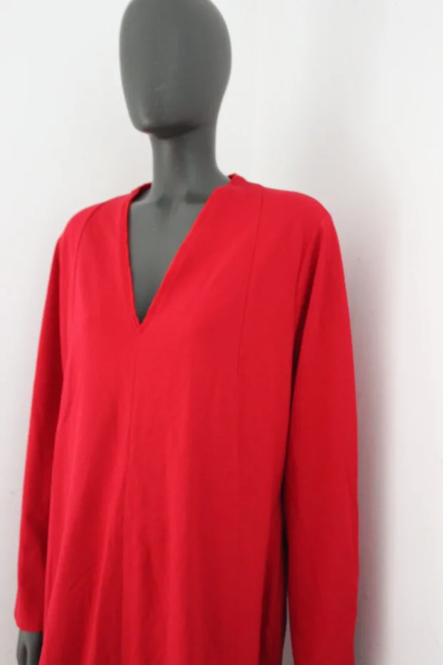 Escada L/46 original haljina crvena dug rukav