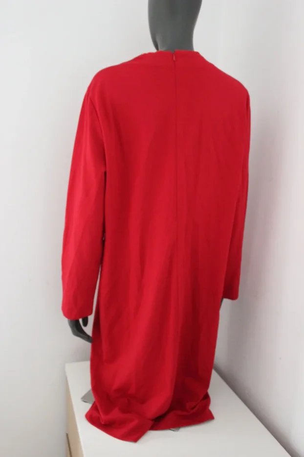 Escada L/46 original haljina crvena dug rukav