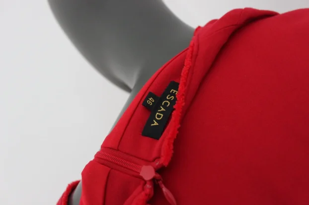 Escada L/46 original haljina crvena dug rukav