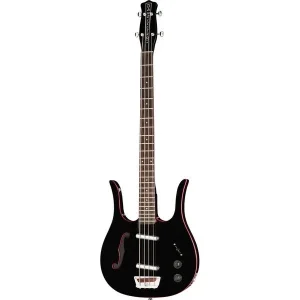 Danelectro 58 Longhorn Bass Black Red Bass Gitara