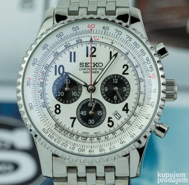 Seiko Navitimer PANDA MOD omaž Breitling KupujemProdajem