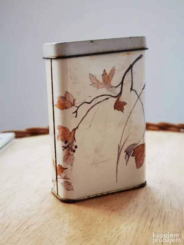 Stara Antik Plehana Kutija za Tabak Container made in Eng