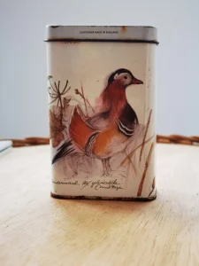Stara Antik Plehana Kutija za Tabak Container made in Eng