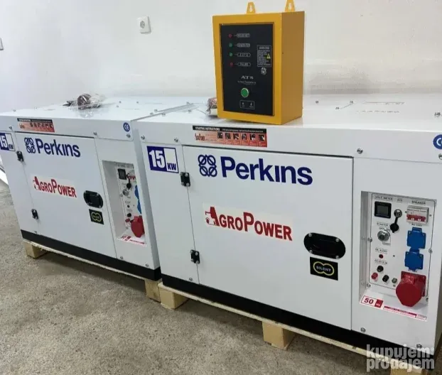 Agregat Perkins 15kw sa automatikom - NOVO - AKCIJA DO 15.7.