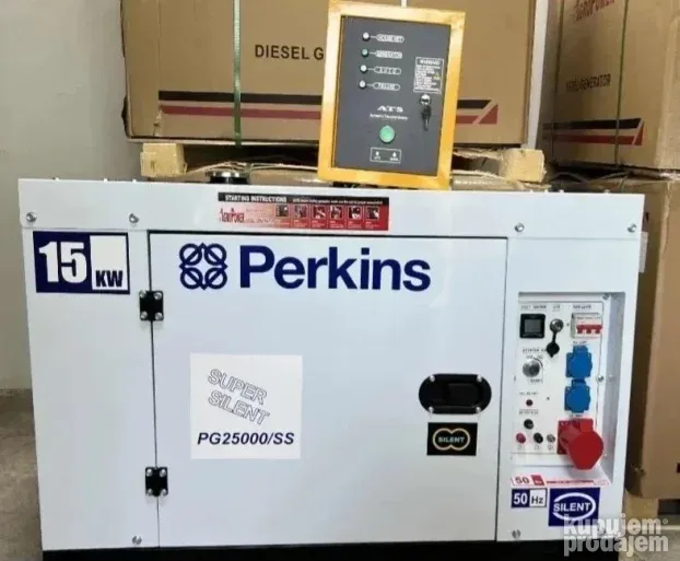 Agregat Perkins 15kw sa automatikom - NOVO - AKCIJA DO 15.7.