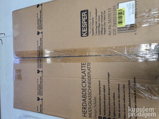 Staklena daska za sečenje - Kesper
