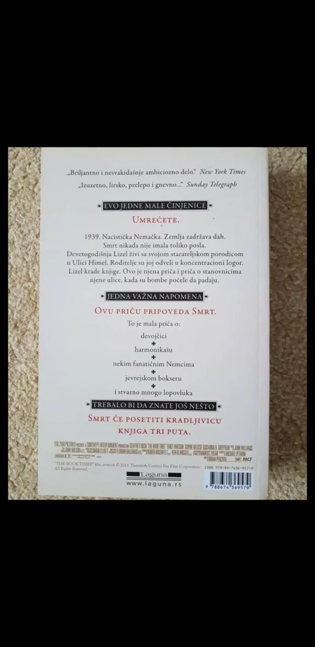 Kradljivica knjiga Markus Zusak