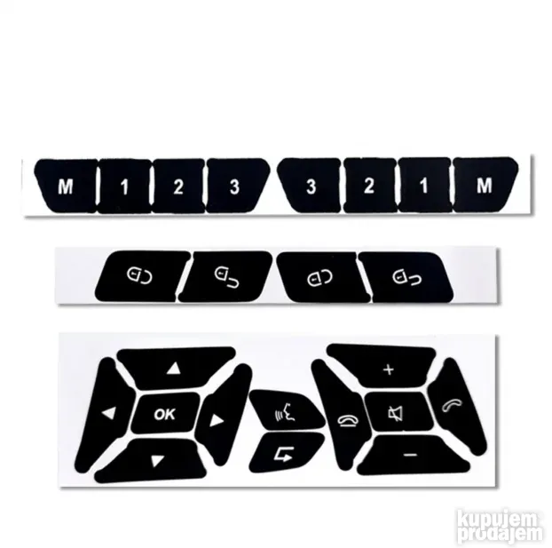 Set nalepnica za reparaciju dugmića Mercedes Benz