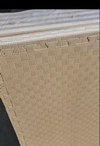 TATAMI Dvostrana puzla - strunjaca 105x105x2cm KREM BELA