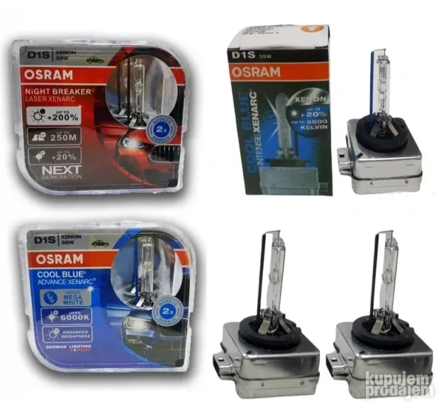 Xenon Sijalice d1s d2s d3s d2r d5s PHILIPS i OSRAM Ksenon