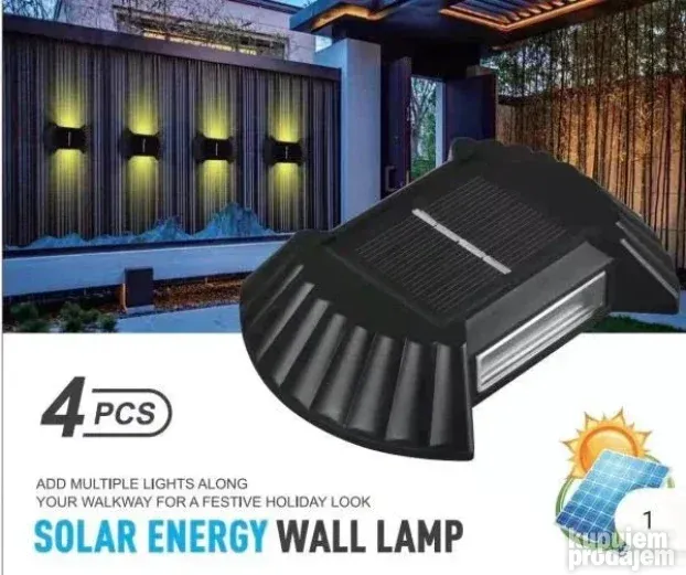 Solarna zidna lampa 4kom