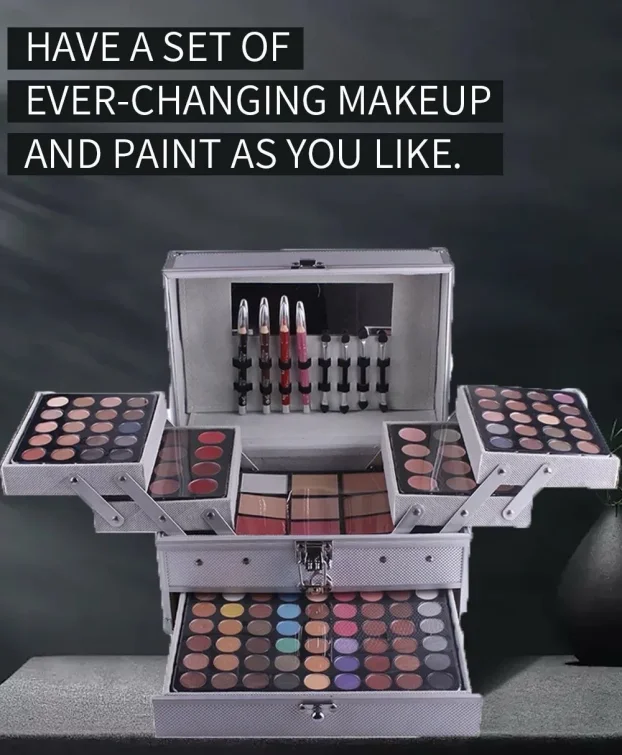 PINK KOFER SA SMINKOM komplet prenosne oprema za sminkanje