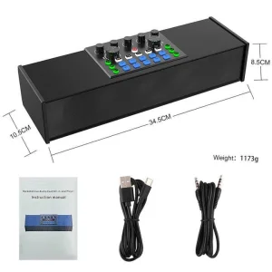 Karaoke mikseta sa dva bezicna mikrofona sa efektima