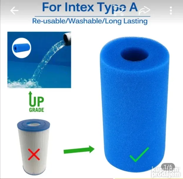Filter za bazen tip A  INTEX dugotrajni perivi