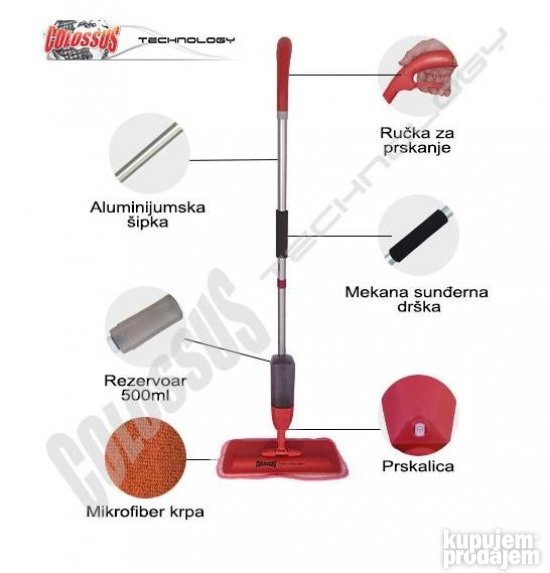 Spray mop -dzoger sa rasprsivacem ( besplatna postarina )