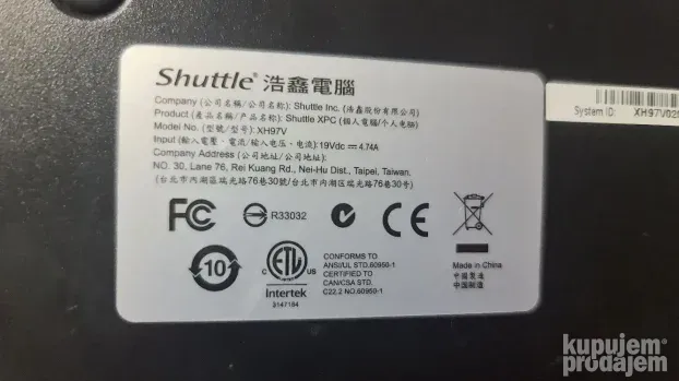 Mini PC Shuttle XH97V