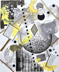 Kodovi sećanja 2 - kombinovana tehnika 30x21cm