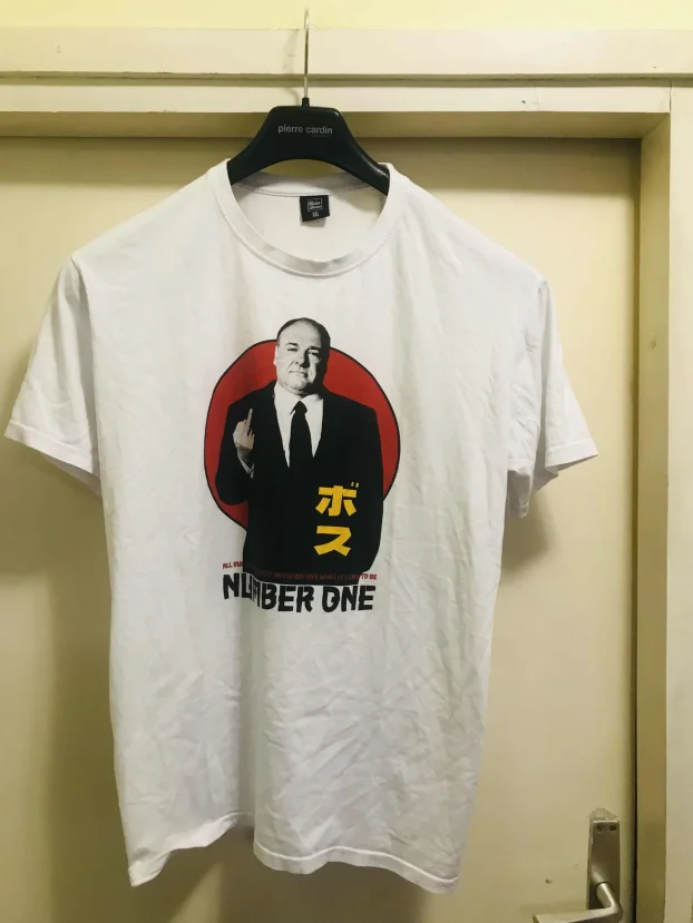 Toni Soprano-Džejms Gandolfini, atraktivna bela majica, XXL