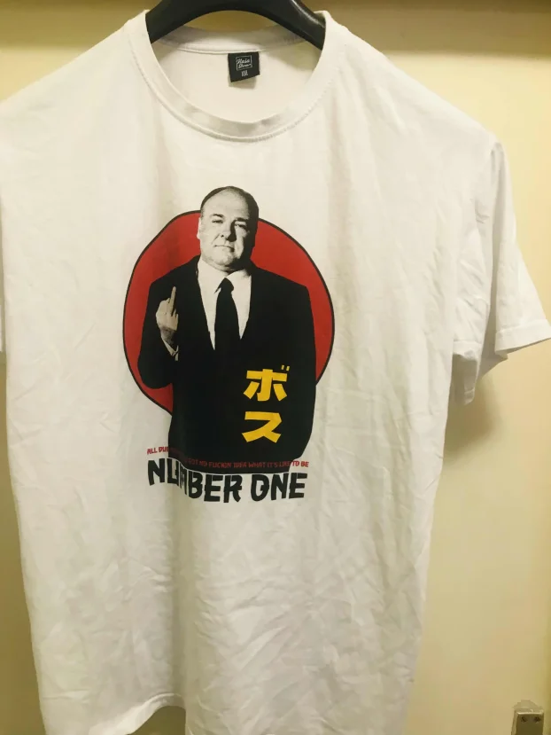 Toni Soprano-Džejms Gandolfini, atraktivna bela majica, XXL