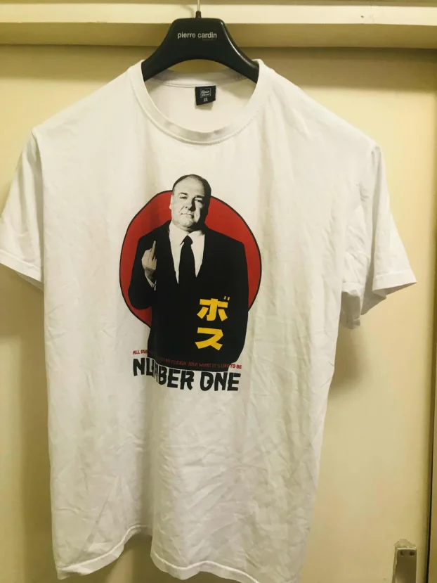 Toni Soprano-Džejms Gandolfini, atraktivna bela majica, XXL