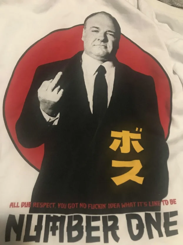 Toni Soprano-Džejms Gandolfini, atraktivna bela majica, XXL