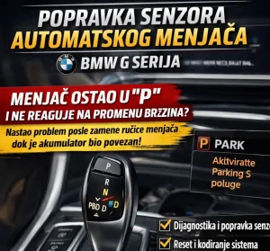 Popravka BMW modul GWS Automatik