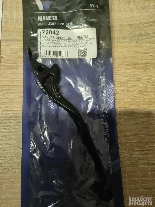 Poluga prednje kočnice Honda XLV125 Varadero crna Vicma