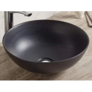 Lavabo nadgradni na ravnu ploču 7008cm fi415 crni mat