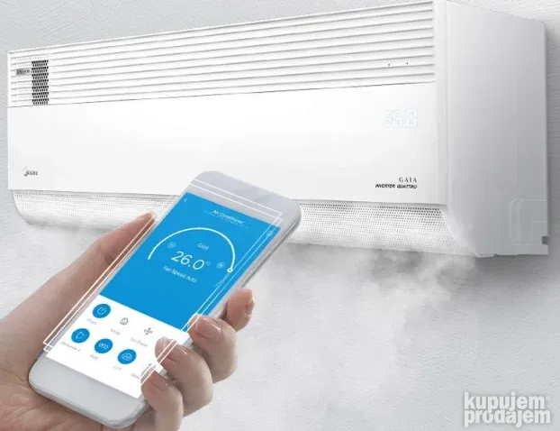 Midea Gaia inverter klima 12 btu Novo sa ugradnjom